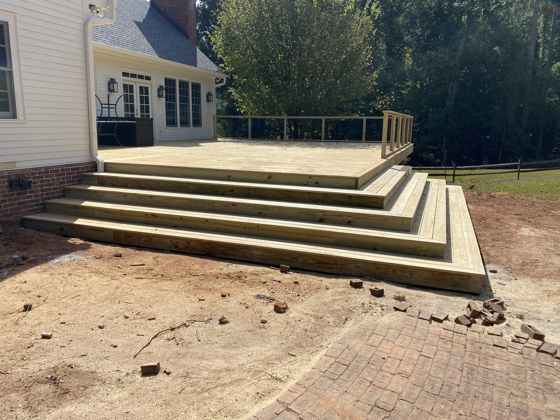 Completed deck project by B&T
